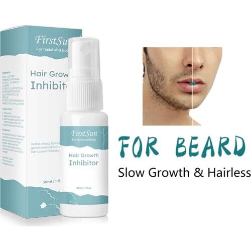 30ml Hair Stop Hair Growth Inhibitor facial Removal cream Spray Beard Bikini Intimate Face Legs Body Armpit Painless