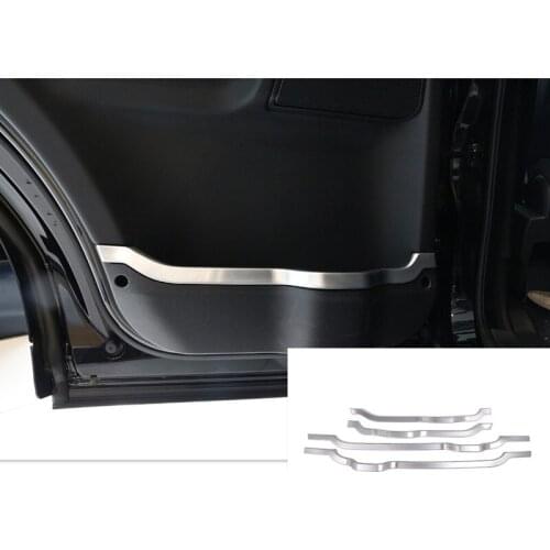 ABS Chrome Car Inner Door Panel Decorative Strips Cover Trim 4pcs For Land Rover Discovery 4 LR4 2010-2016 Auto Accessories