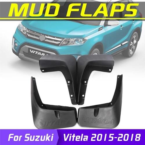 4Pcs For Suzuki Vitela 2015 2016 2017 2018 Car Mudflaps Front Rear Mud Flaps Mudguards Splash Guards Fender Flares Accessories