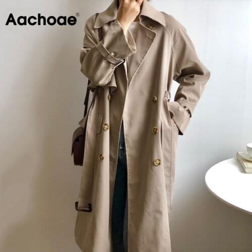 Aachoae Women's Long Trench Coats