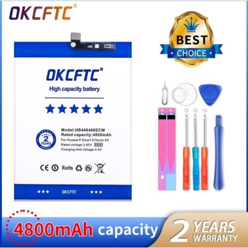4800mAh HB446486ECW Battery for Huawei P smart Z/honor 9X/honor 9X Pro/Nova5i/Enjoy 10 Plus
