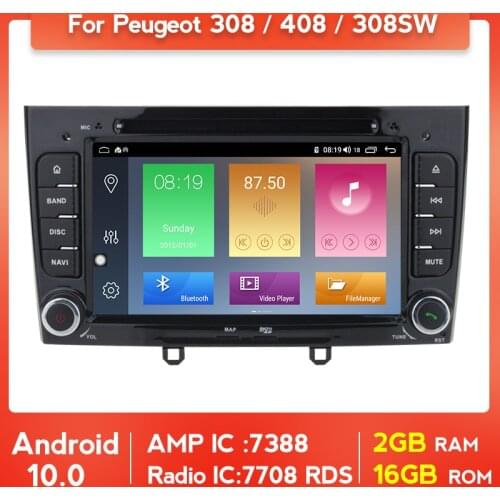 Tomostrong Car DVD Multimedia player for PEUGEOT 308 2007-2013,408 2011-2014 with WIFI bluetooth rds GPS Autoradio stereo