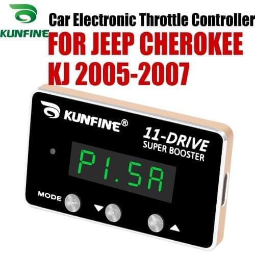 KUNFINE Car Electronic Throttle Controller Racing Accelerator Potent Booster For JEEP CHEROKEE KJ 2005-07 Tuning Parts 11 DRIVE