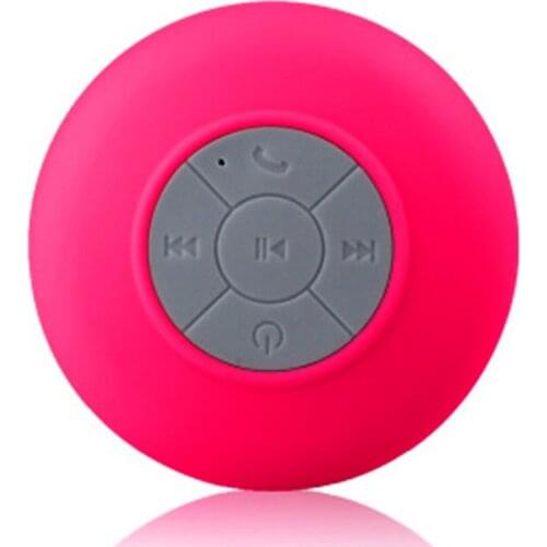 Red Mini Wireless Speaker Portable Waterproof Wireless Hands-free Speakers Bathroom Big Sucker Speaker