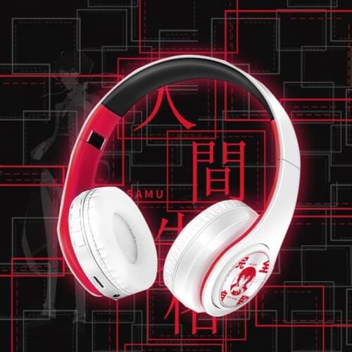 Anime Bungou Stray Dogs Dazai Osamu Cosplay Wireless Headset Foldable Headphone With Active Noise Cancelling Bluetooth Earphone