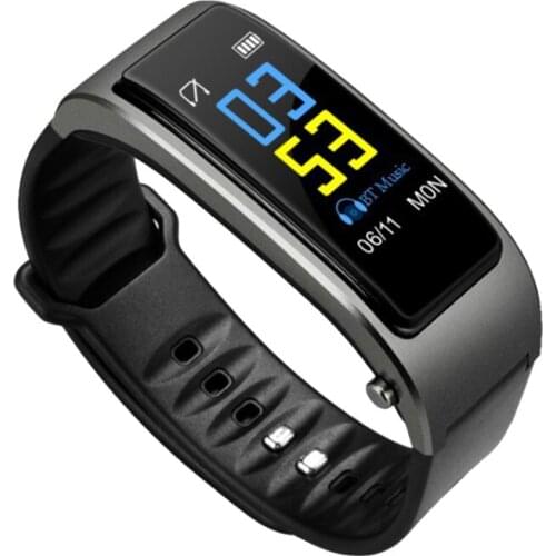 Bluetooth Earphone Smart Watch Health Tracker Pedometer Fitness Bracelet Smart Wristband Bluetooth Headset