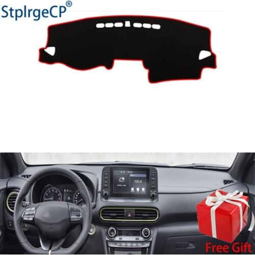 For Hyundai Encino Kauai Kona 2017-2019 dashboard mat Protective pad Shade Cushion Pad interior sticker car styling accessories