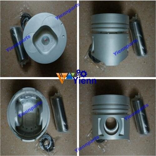 For Iseki SX75 T7000 T7010 Piston Kit 8-97176-638-0 8-94452-912-0 8-97176-836-0 SBR FBR YBR Truck For Isuzu 4BD1 4BD1T Engine