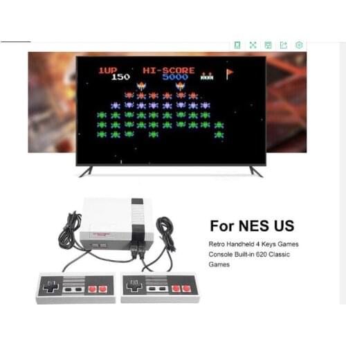 Old version game console with two joysticks back to old age Built-in 620 Classic Games for NES US