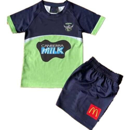 CANBERRA RAIDERS 2021 KIDS HOME RUGBY JERSEY 2021 KIDS HOME JERSEY Canberra Raiders Rugby TRAINING SHORTS size:16--20--26