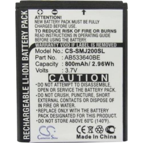 Cameron sino 800mah battery for SAMSUNG SGH-J200 AB533640BE Mobile, SmartPhone Battery