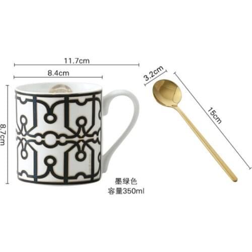 Creative Irregular Ceramic Coffee Cup with Gold Handle Handmade Pottery Tea Cup Travel Kitchen Tableware Nordic Home Coffee Cup