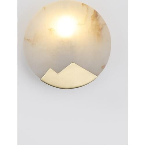 Brass Cloud Shek Pik Lamp Northern Europe Concise A Living Room Bedroom Bedside Moon Background Wall Aisle Corridor Wall Lamp