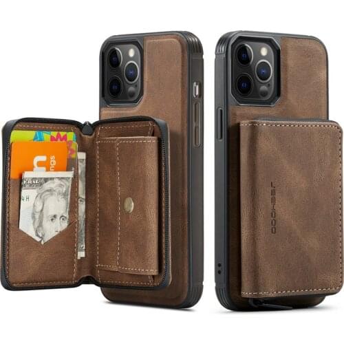 Magnetic Wallet Bag Case For iPhone 12 Pro Max 12 Mini 11 Pro SE 2020 7 8 Plus 10 X XR XS Max Leather Card Holder Phone Cover