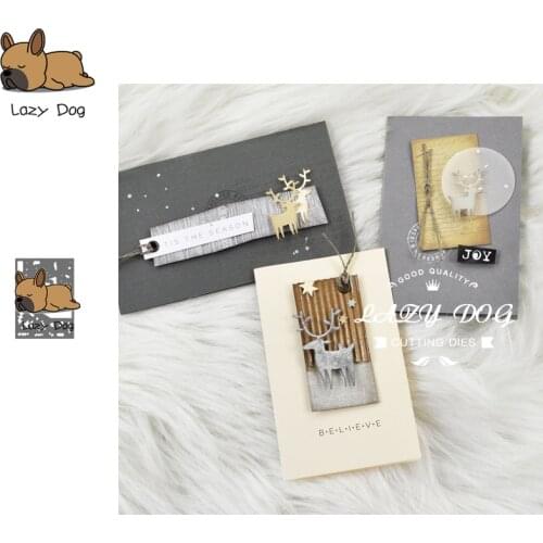 Small Tree deer Christmas Metal Cutting Dies Scrapbooking Stencil Craft Embossing Die Cuts Card Making New Dies For 2019