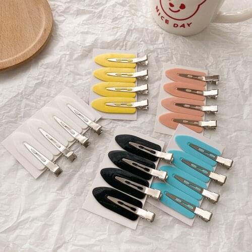 4 Pcs/set Set Box Hair Clips Bangs Seamless Clip Makeup Hair Styling Hair Tools Women Girls Barrettes Accessories Hair Headdress