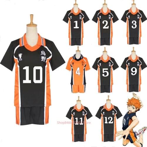 Anime Haikyuu Karasuno High School Cosplay Costume Hinata Shyouyou Nekoma High School MSBY Volleyball Club Jerseys Uniform Wigs