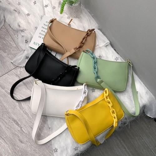 Women Solid Leather Shoulder Handbag Evening Clutch Shopping Shoulder Handbags PU Leather Totes Bags For Women