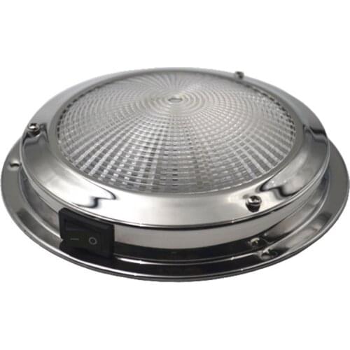 Marine Boat RV Cabinet Interior Roof LED Stainless Steel Cool White Ceiling Light 12V