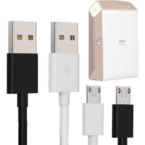 USB Charge Power Cable Cord Wire for Fujifilm INSTAX Share SP-2 Polaroid Zip HP Sprocket Polaroid Mint Wireless Photo Printers