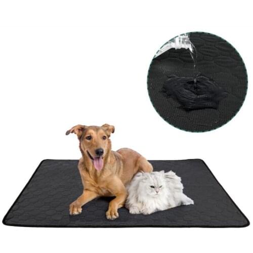 Waterproof pet pee pads mat dog bed for dog urine Blanket Reusable Absorbent Tineer Diaper Washable Puppy Training