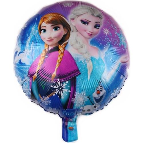 1pcs 18inch Disney Frozen elsa anna Princess Aluminum Foil Balloons Girls Baby shower Birthday Party Foil Balloons