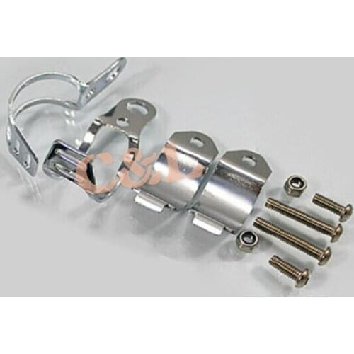 1Pair Chrome Billet Aluminum Turn Signal Light Brackets Fork Mount Clamp 35mm-39mm