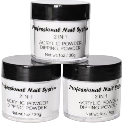 1OZ Acrylic Powder 3in1 Extending,Carving,Dipping Nail Powder Clear Nail Art Dust Manicure Chorm Soild Powder #1pcs (28G)