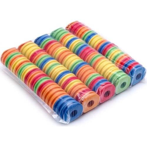 100Pcs Fishing Line Circular Winding Plate Foam Board Wire Swivel Fishing Tackle