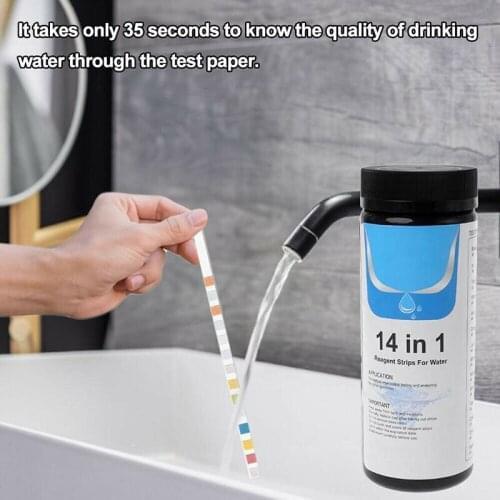 14-in-1 Drinking Water Test Kit Water Quality Test for Well and Tap Water 50/100pcs E7