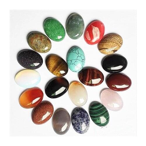 3 pcs wholesale nature gem stone cabochon howlite sodalite tiger eye black onyx rosee quartz indian agatee stone 20x30mm oval