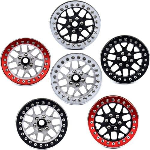 4PCS Metal 2.2 Inch 2.2" Wheel Rim for 1/10 RC Crawler Car Axial SCX10 RR10 90053 AX10 Wraith 90056 90045 90048 S46