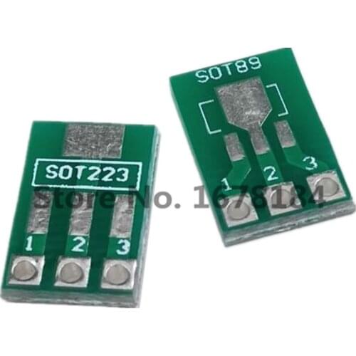 50pcs SOT89 SOT223 to DIP PCB Transfer Board DIP Pin Board Pitch Adapter Keysets