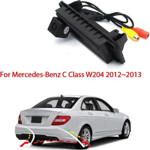 For Mercedes-Benz C-Class W204 2012~2013 Full HD Night Vision Waterproof High Quality Car Rear View Camera Trunk Handle Camera