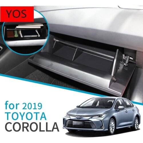 Smabee Car glove storage box for Toyota Corolla 2019 2020 Interior accessories Car Co-pilot storage Cosmetic box