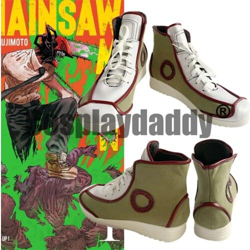 Chainsaw Man Chensoman Devil Hunter Denji Anime Manga Halloween Cosplay Shoes Boots S008