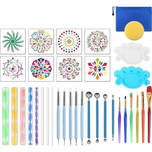 35 Pieces Kids Art & Craft Acrylic Painting Brushes Kids Painting Kits Early DIY Drawing watercolor tools DIY