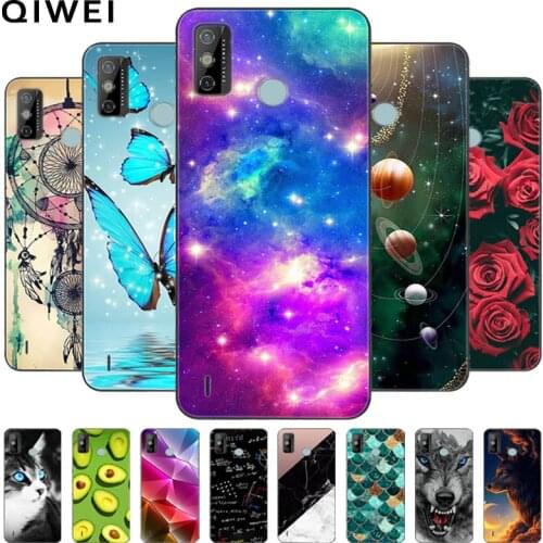 For Tecno Spark 6 Go Case Cartoon Painted Soft Silicone Cover For Tecno Spark 6 Air Phone Cases For Tecno Spark6 Fundas Coque