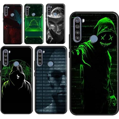 Matrix Hacker Case For Xiaomi Redmi Note 10 7 8 9 Pro Note 8T 9S Fundas For Redmi 9T 9C 9A 8A K40 Cover
