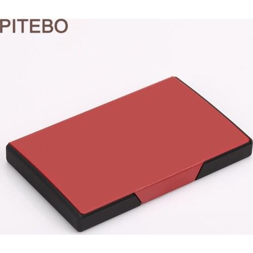 PITEBO Business Fashion Men and women business card box, high-end, ultra-thin, pocket-sized creative card box ,Easy Convenience
