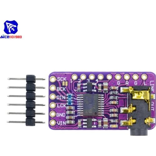 Diymore GY-PCM5102 I2S Interface PCM5102 DAC Decoder I2S Player Module for Raspberry Pi with Pin