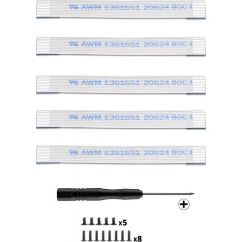 EXtremeRate Touch Pad 10Pin Ribbon Flex Cable "+" Screwdriver Screws Set For PS4 Controller