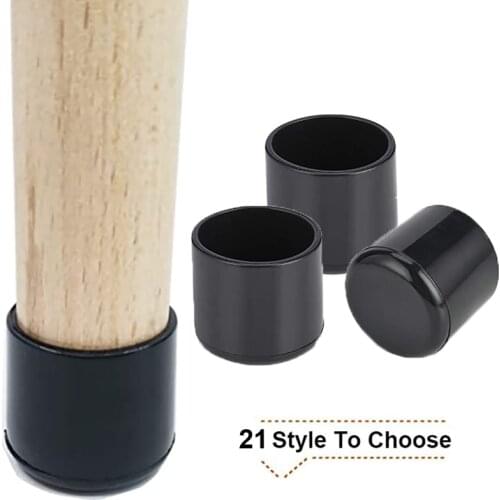 Upgraded Rubber Chair Leg Caps Furniture Table Covers Socks Feet Protector Pads Hole Plugs Dust Cover Furniture Leveling Feet