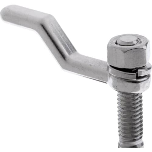 Marine Boat 316 Stainless Steel 2i nch Flush Hatch Cam Latch Lift Handle w/ Back Plate for RV Boats Deck Hardware