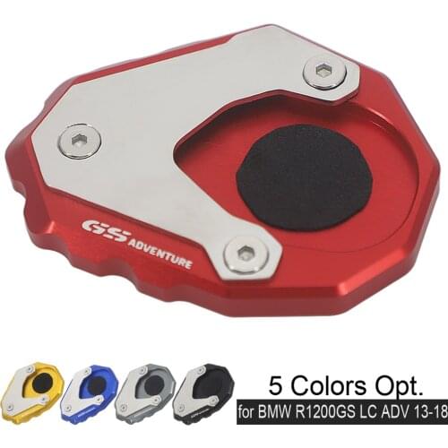 Motorcycle CNC Kickstand Foot Side Stand Plate Enlarge Pad Support For BMW R1200GS R1250GS R 1200 1250 GS ADV Rallye LC2013-2018