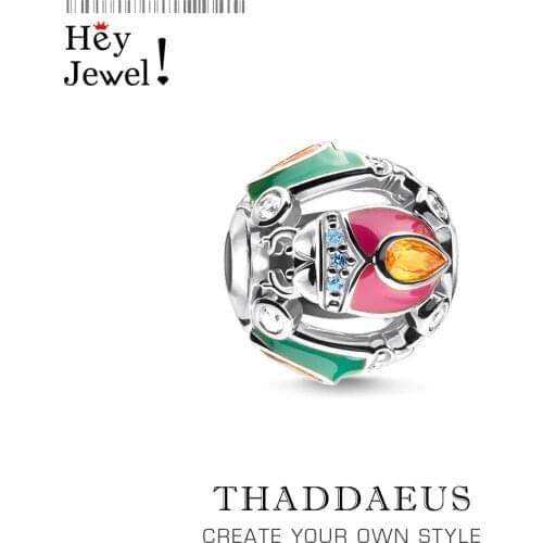 Charm Beads Colourful Beetle 2020 Brand New 925 Sterling Silver Lucky Optimism Jewelry Fits Bracelet Europe Necklace Accessories