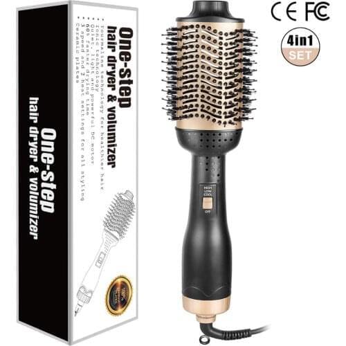 One Step Hair Dryer Brush And Volumizer Professional Hair Curling Iron Ionic Blow Dryer Hot Air Bursh Hair Curler Hair Styler