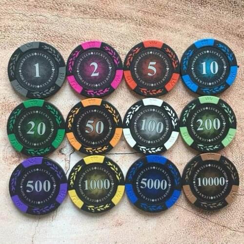 Casino poker chips 14gram clay chips