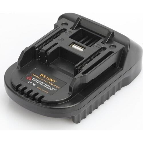 BS18MT Battery Converter Compact Stable Performance Fireproof ABS 18V Battery Adapt Connector for Cordless Equipment