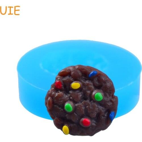 QYL165U 16.6mm Chocolate Cookie Silicone Mold - Cake Decoration Craft, Fondant, Cabochon, Candy, Resin, Clay, Jewelry DIY